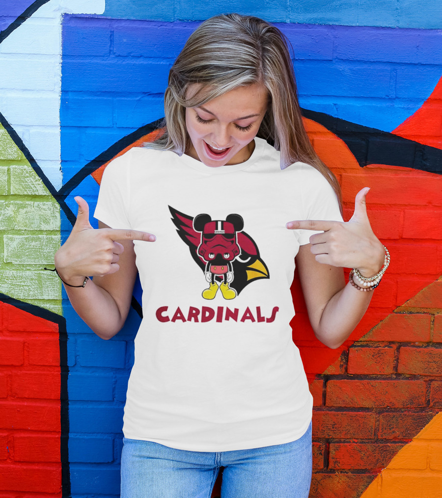 Arizona Cardinals Mickey Mouse Stormtrooper T-Shirt