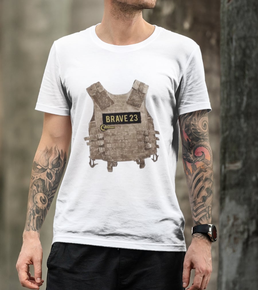 Awesome Camouflage Brave 23 Excellence Tactical Vest T-Shirt