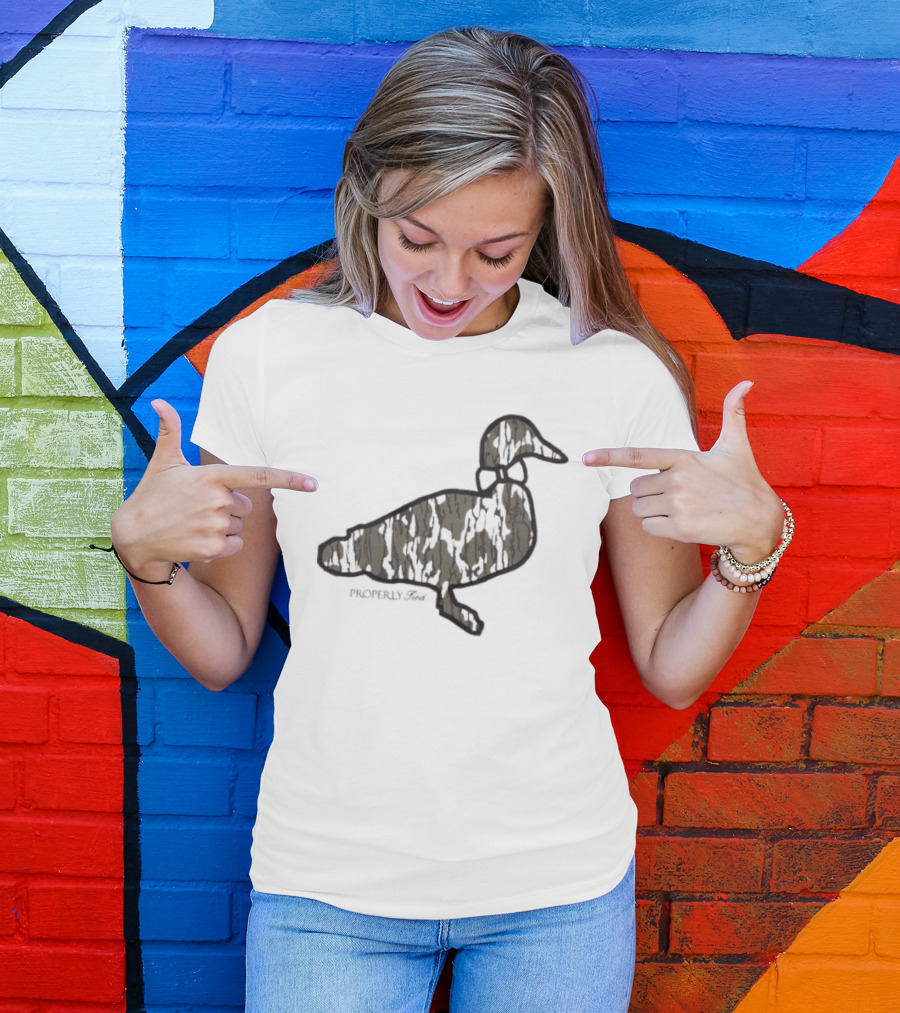 Duck Silhouette Camo Wildlife T-Shirt