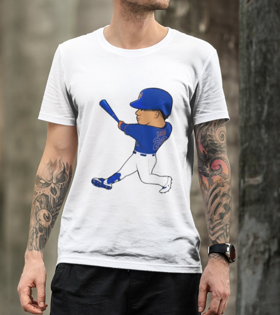 Juan Soto 22 Mets Baseball Swing LGM T-Shirt