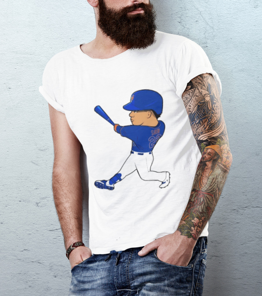 Juan Soto 22 Mets Baseball Swing LGM T-Shirt