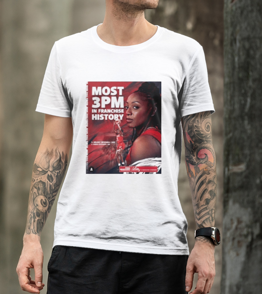 Kelsey Mitchell Most 3PM In Franchise History Indiana Fever T-Shirt
