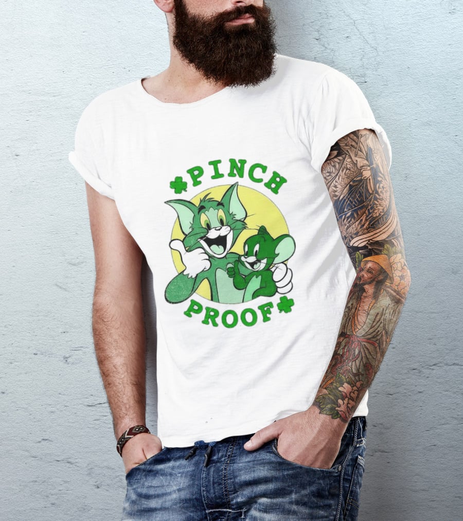 Tom And Jerry Pinch Proof St. Patrick's Day Celebration T-Shirt
