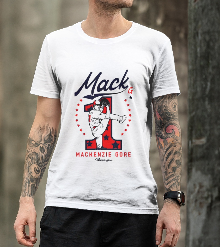 Mack G Washington Nationals Mackenzie Gore Baseball Stars T-Shirt