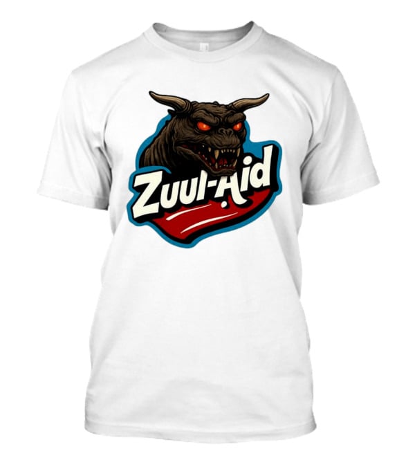 Zuul Aid Ghostbusters Demon Red Eyes Monster T-Shirt