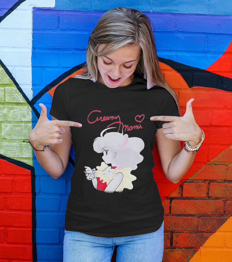 Magical Angel Creamy Mami Anime Character With Heart And Butterfly T-Shirt
