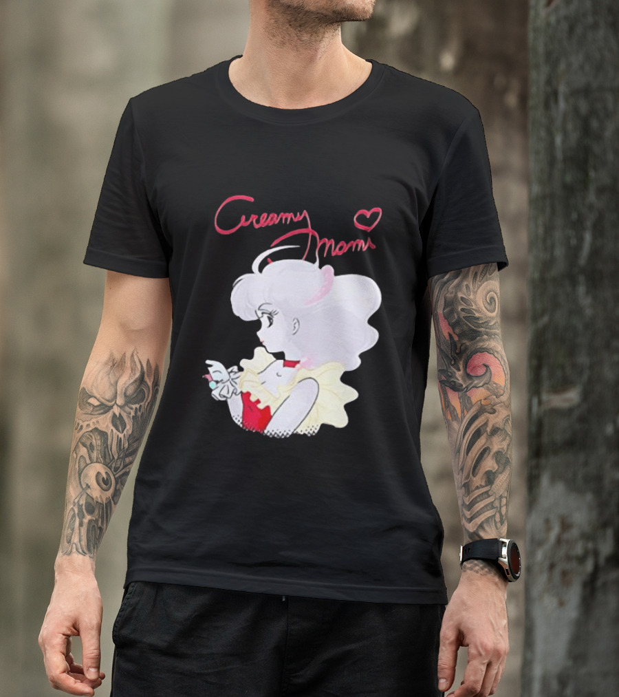 Magical Angel Creamy Mami Anime Character With Heart And Butterfly T-Shirt