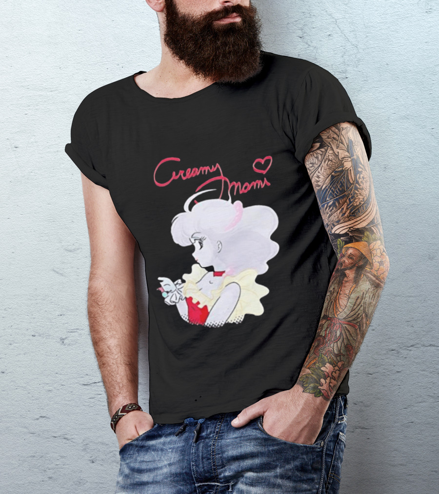 Magical Angel Creamy Mami Anime Character With Heart And Butterfly T-Shirt