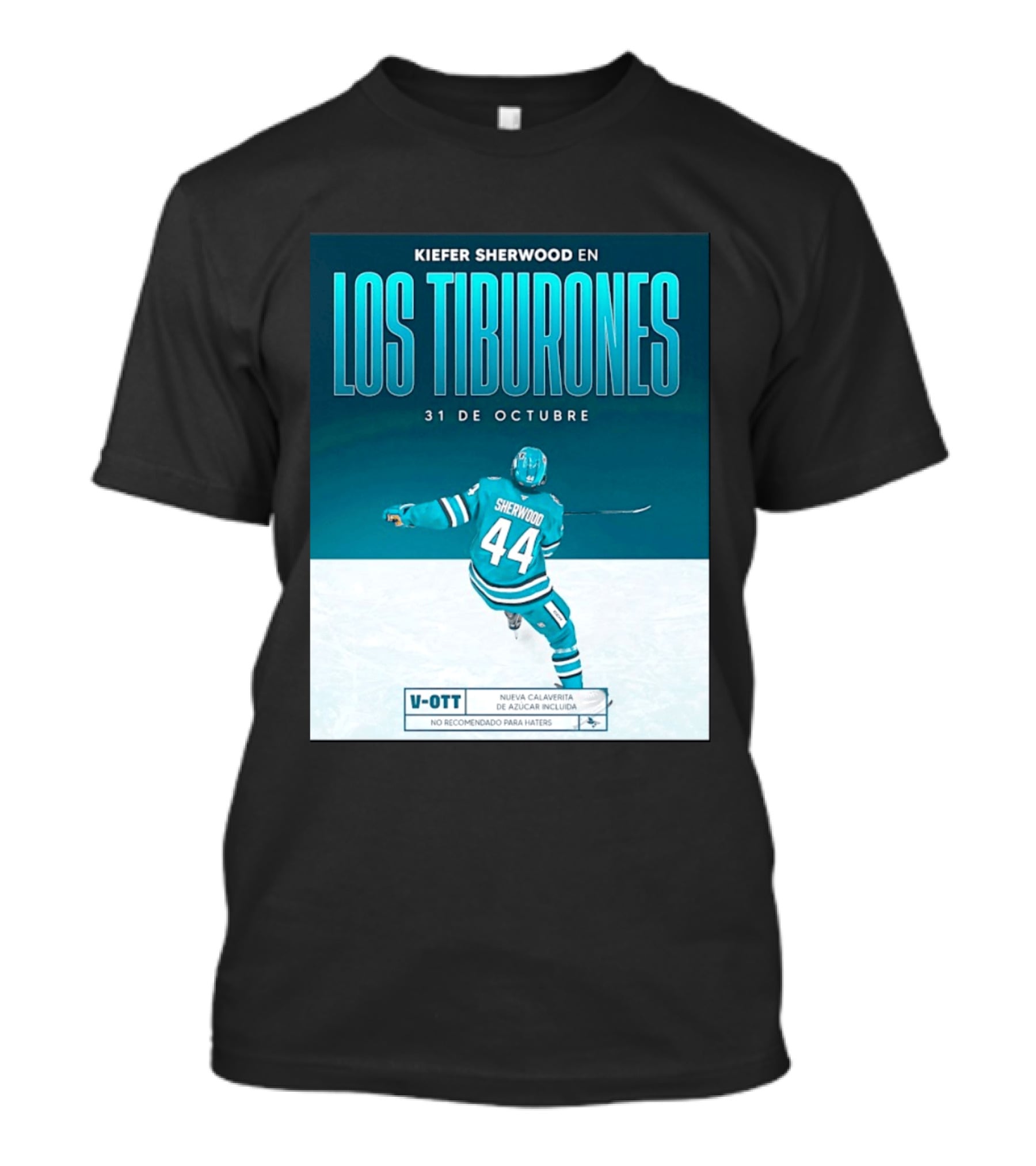 Kiefer Sherwood En Los Tiburones 31 De Octubre V OTT Nueva Calaverita De Azúcar Incluida T-Shirt