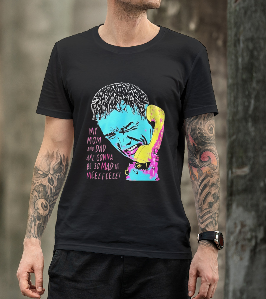 My Mom And Dad Are Gonna Be So Mad At Me Kevin McCallister Home Alone Phone Scene Retro Pop T-Shirt