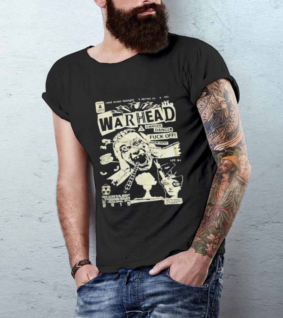 Warhead New York's Alright Crossboro Bridge Hardcore Distressed Danger T-Shirt
