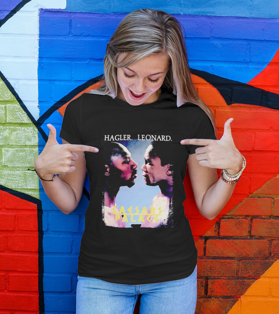 Hagler Leonard Caesars Palace Boxing Match Showdown T-Shirt