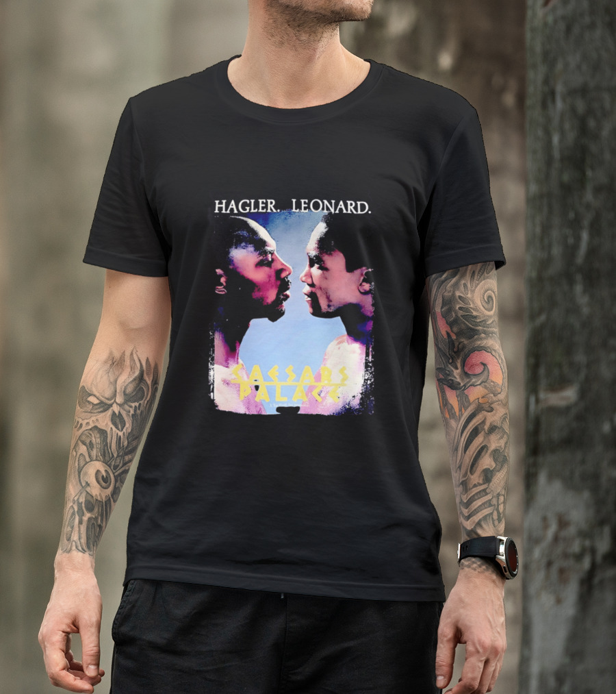 Hagler Leonard Caesars Palace Boxing Match Showdown T-Shirt