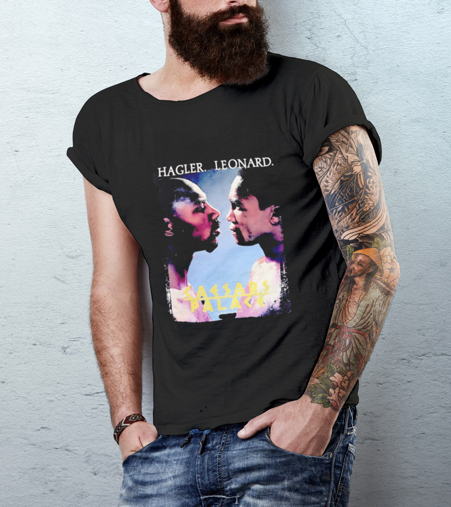 Hagler Leonard Caesars Palace Boxing Match Showdown T-Shirt
