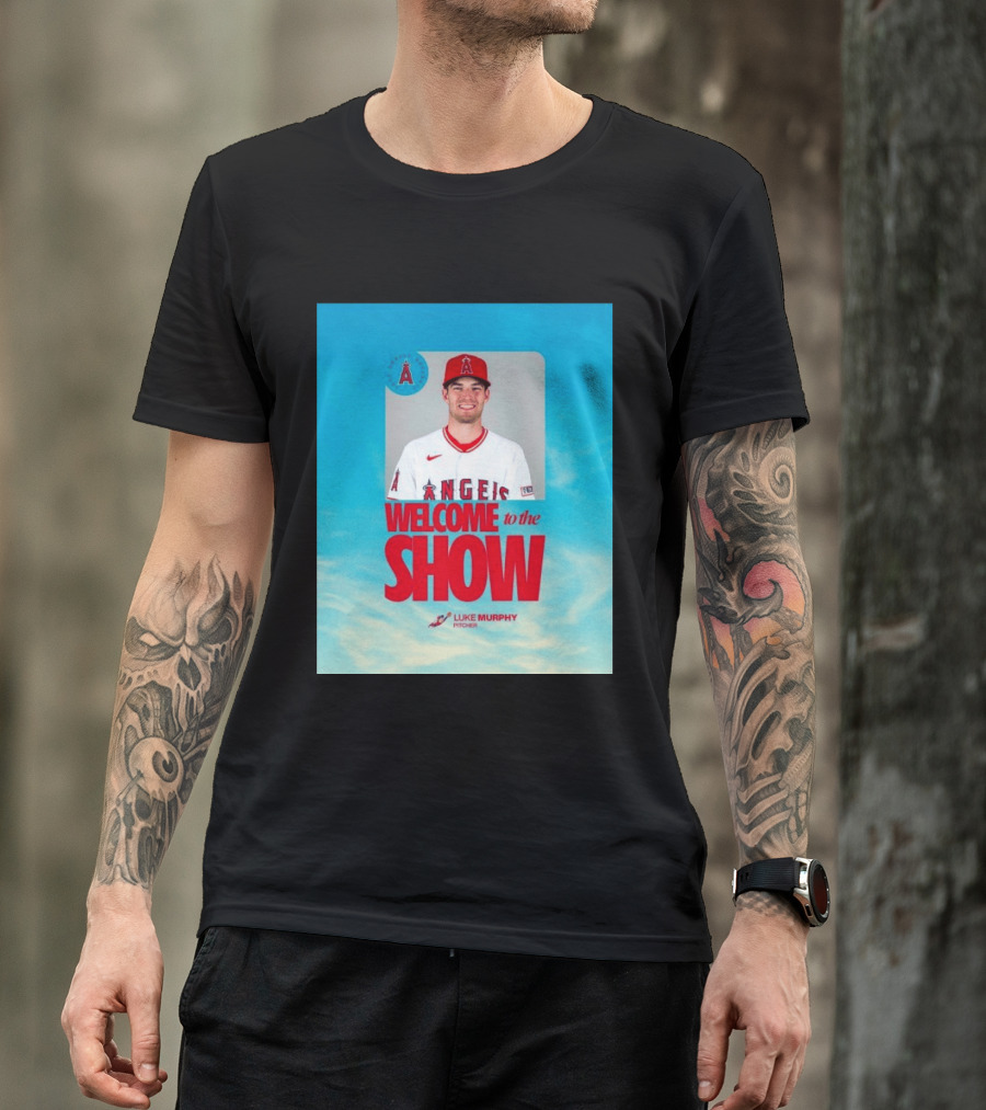 Welcome To The Show Luke Murphy Angels Pitcher T-Shirt