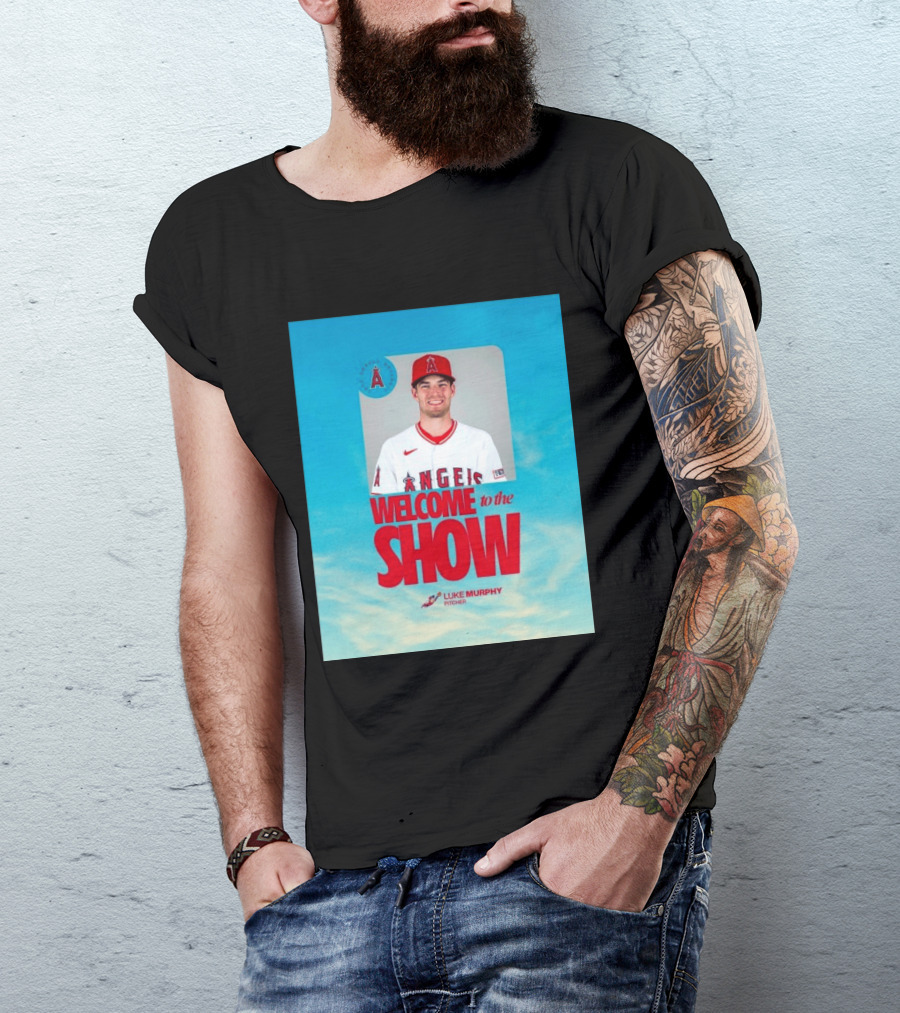 Welcome To The Show Luke Murphy Angels Pitcher T-Shirt