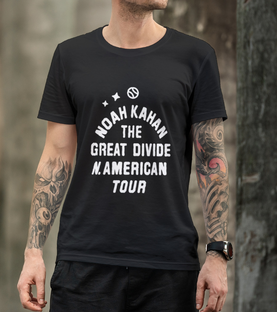Noah Kahan The Great Divide North American Tour Stars T-Shirt
