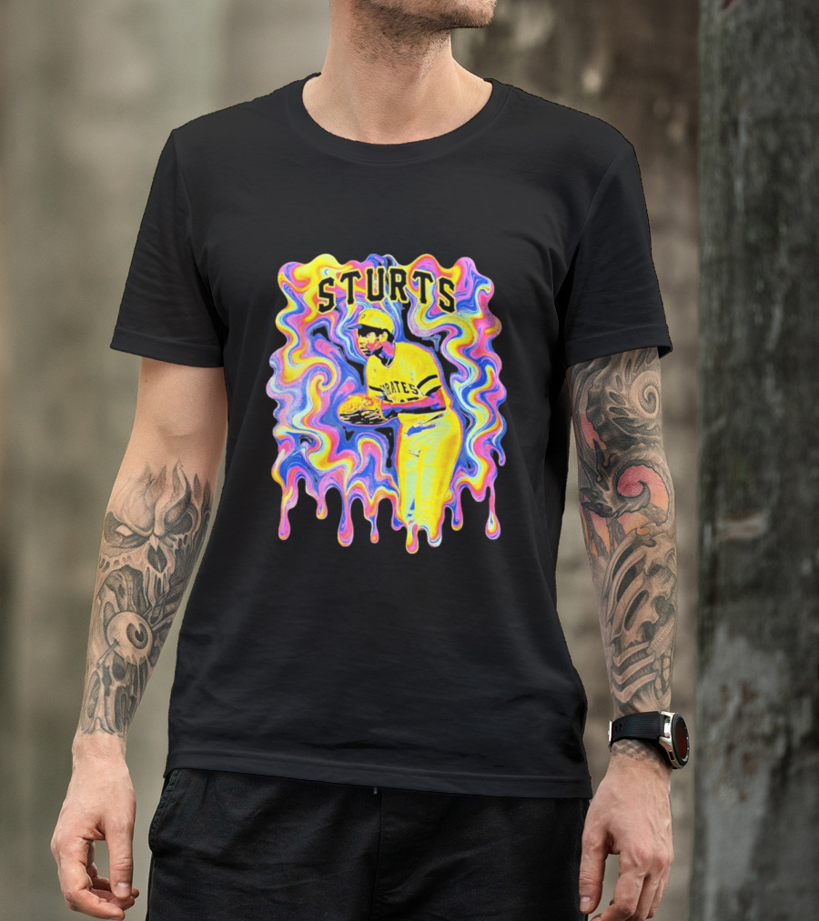 Sturts Willie Stargell Pittsburgh Pirates Psychedelic T-Shirt