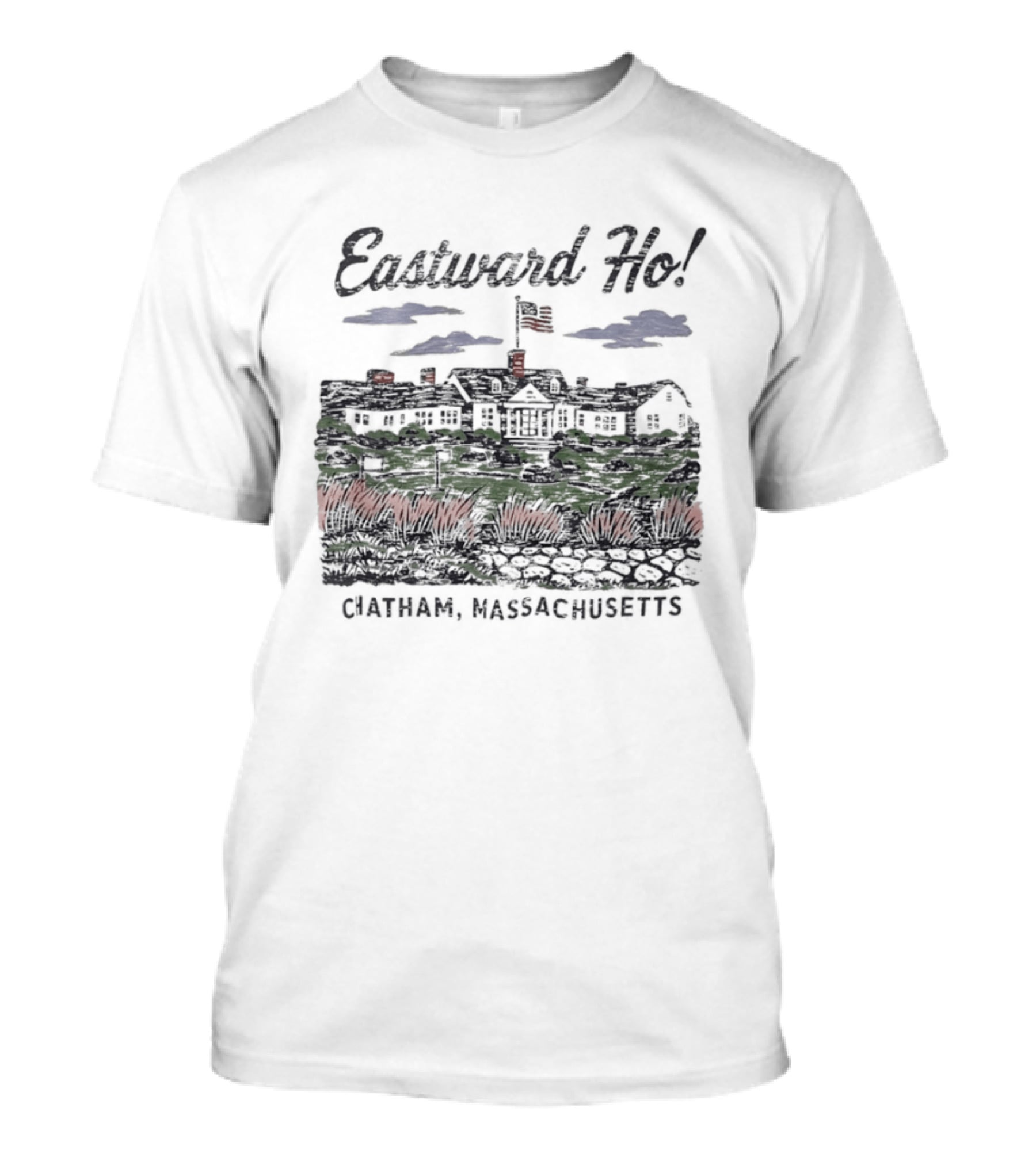 Eastward Ho Chatham Massachusetts Golf Club Scenic Landscape T-Shirt