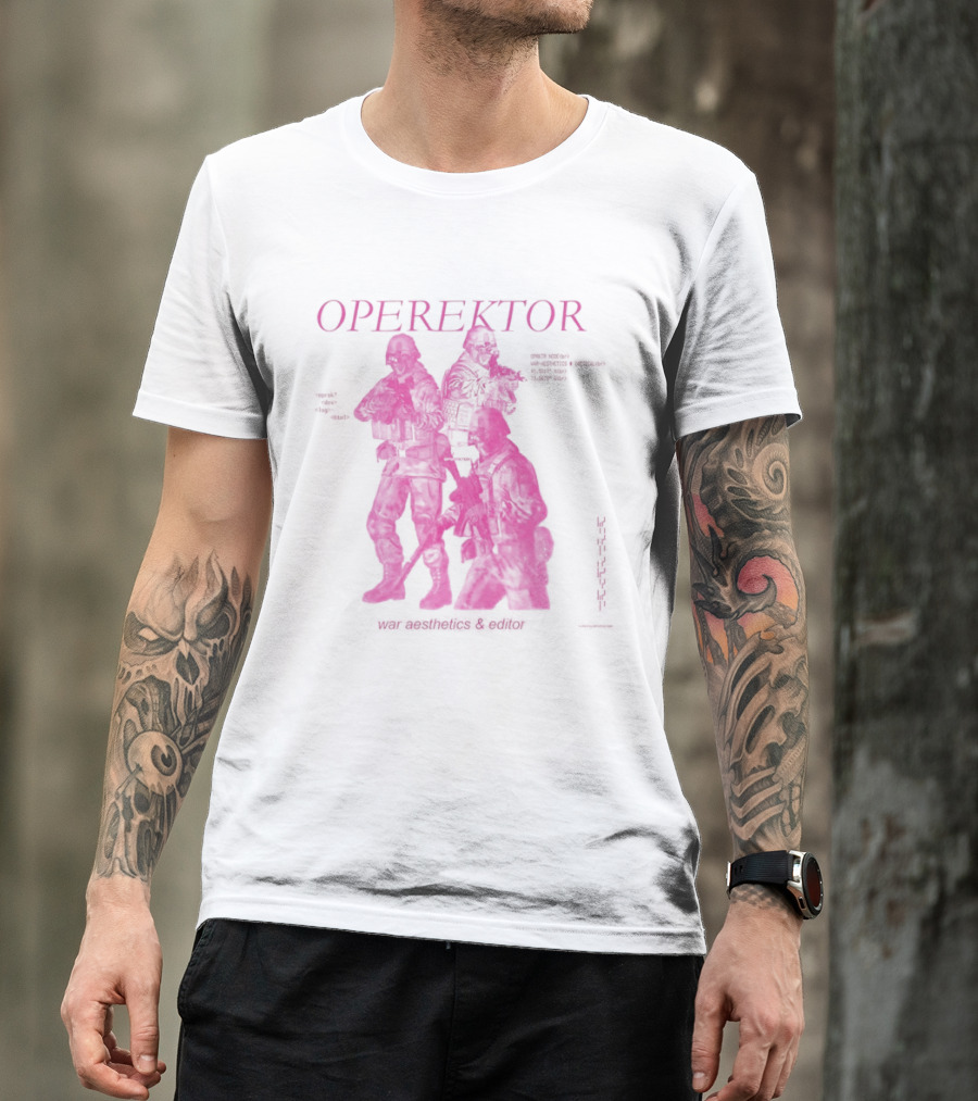 Operektor War Aesthetics Tactical Editor Time Signature Authored Narratives T-Shirt