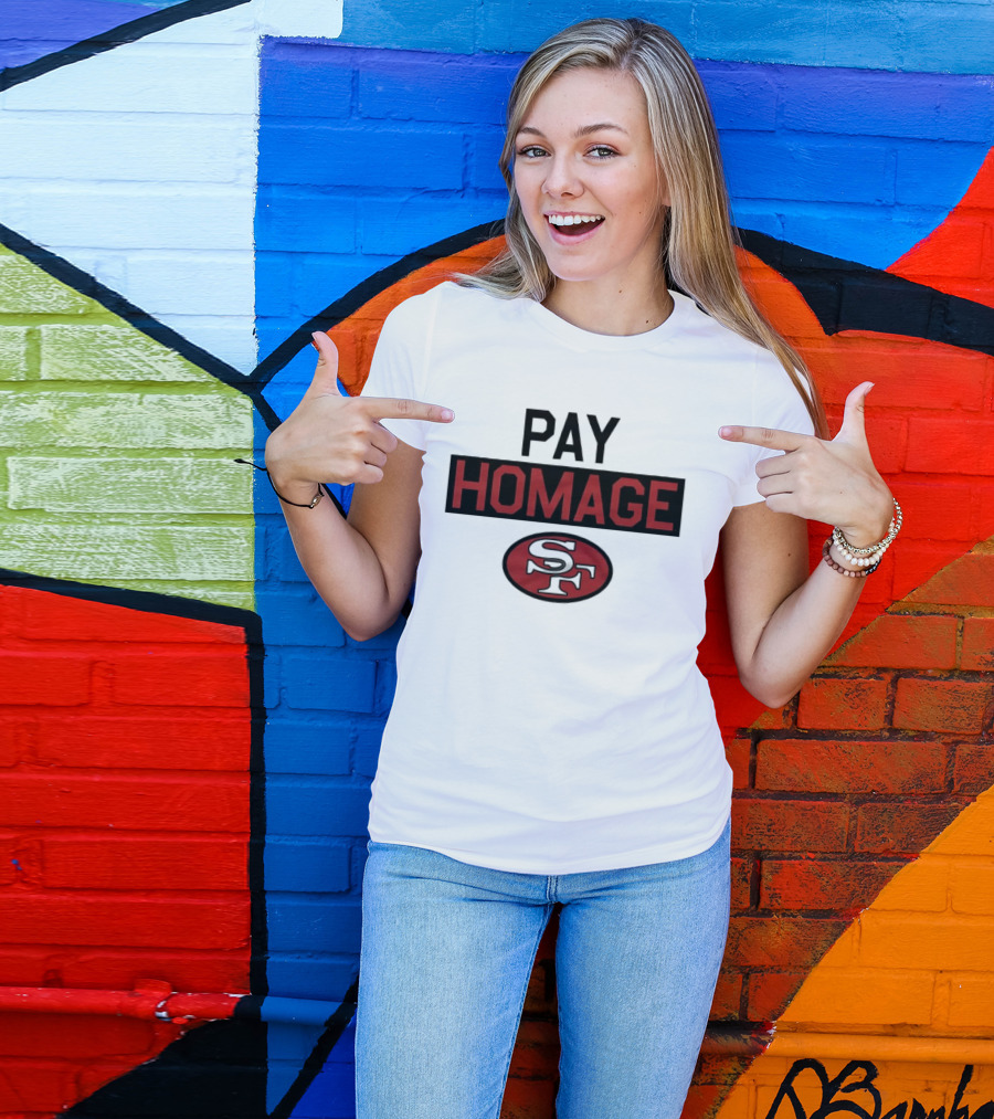 San Francisco 49ers Pay Homage SF Football T-Shirt