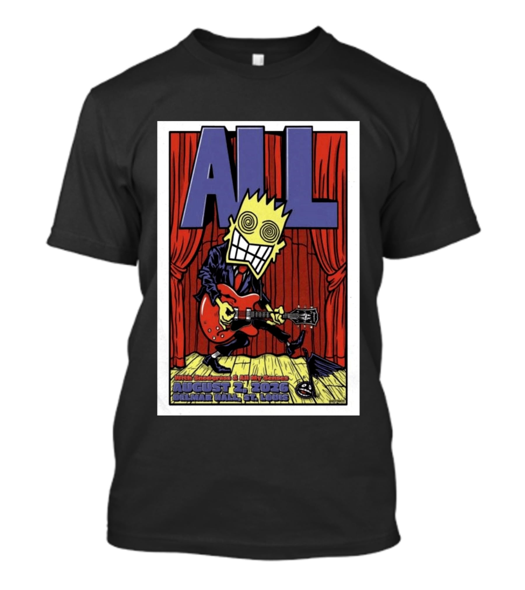 ALL Band August 21 2026 Delmar Hall St Louis With Snodgrass And All My Senses T-Shirt