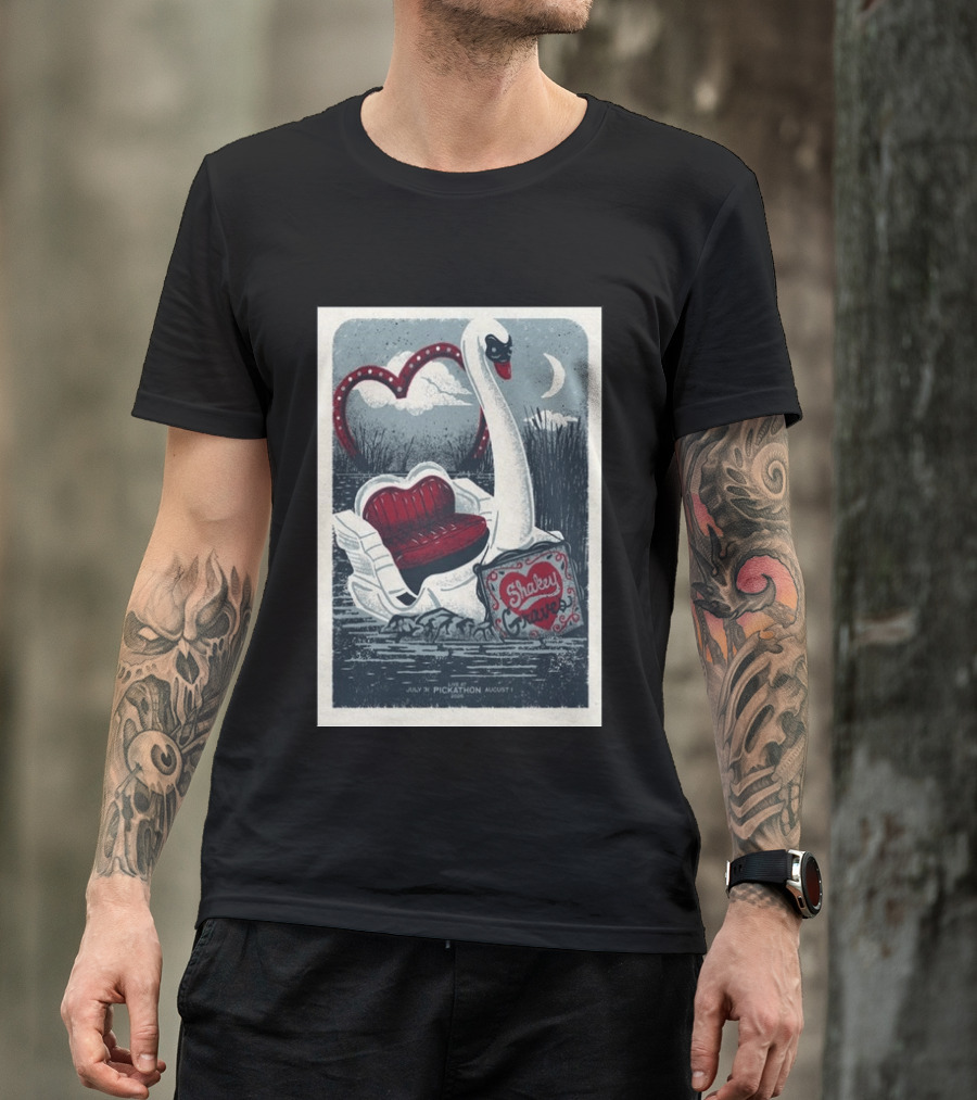 Shakey Graves Pickathon Swan Boat July 31 August 1 Concert T-Shirt