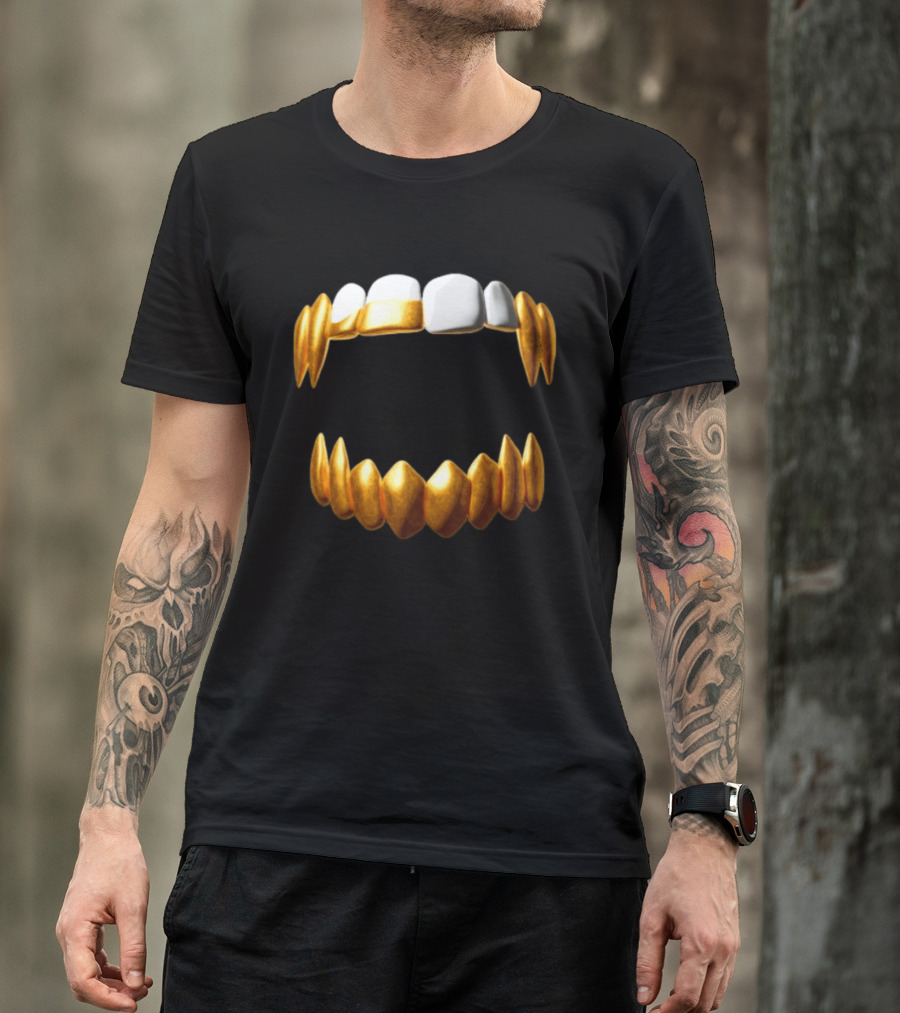 Sid The 3Rd Shop Store Gold Teeth Grillz T-Shirt
