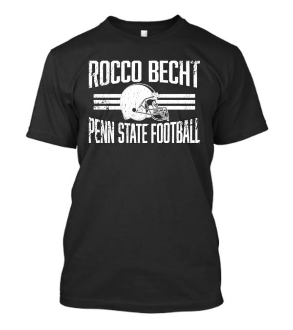 Rocco Becht Penn State Football Distressed Helmet T-Shirt