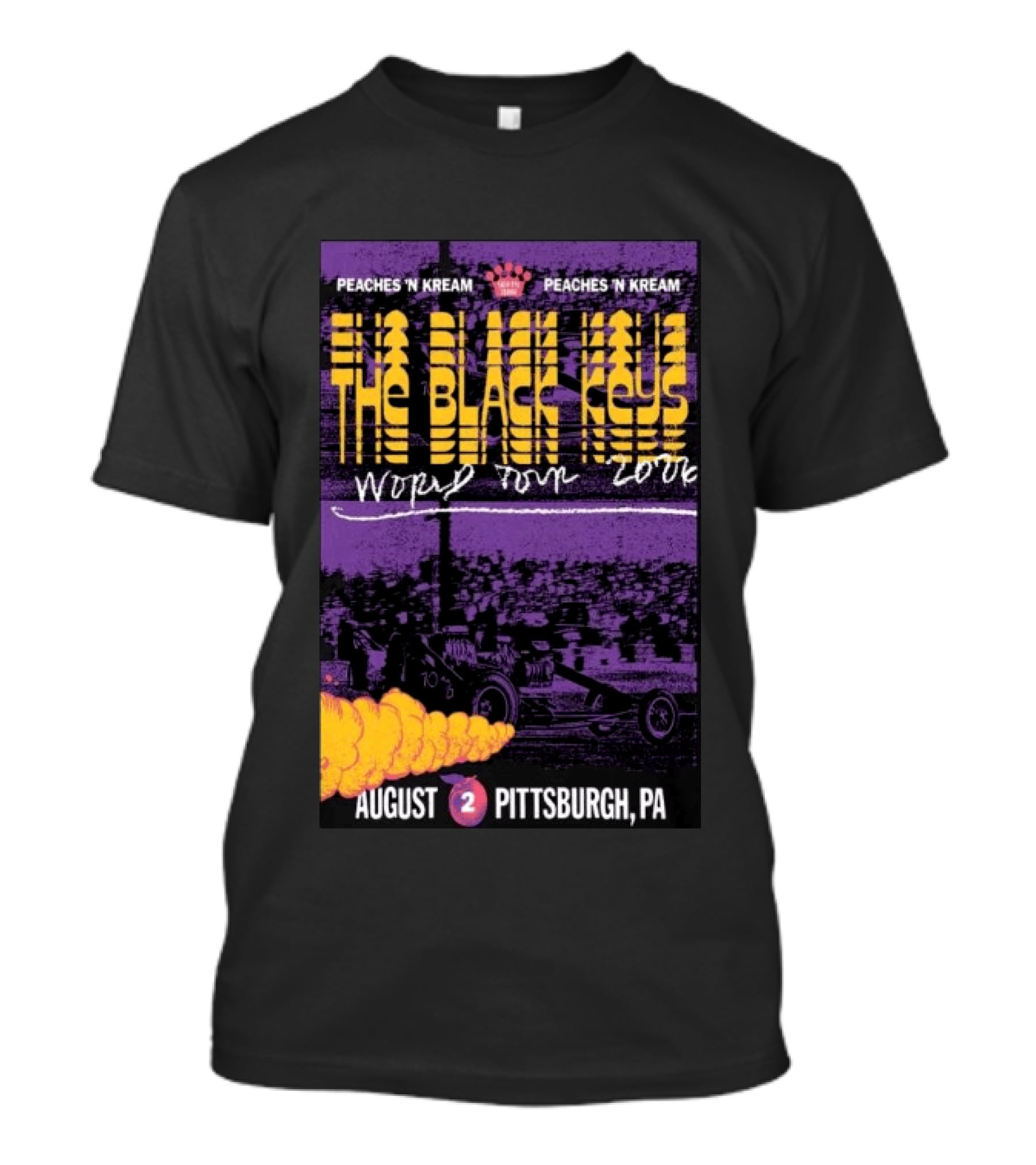 The Black Keys World Tour 2026 Peaches 'N Kream August Pittsburgh PA T-Shirt