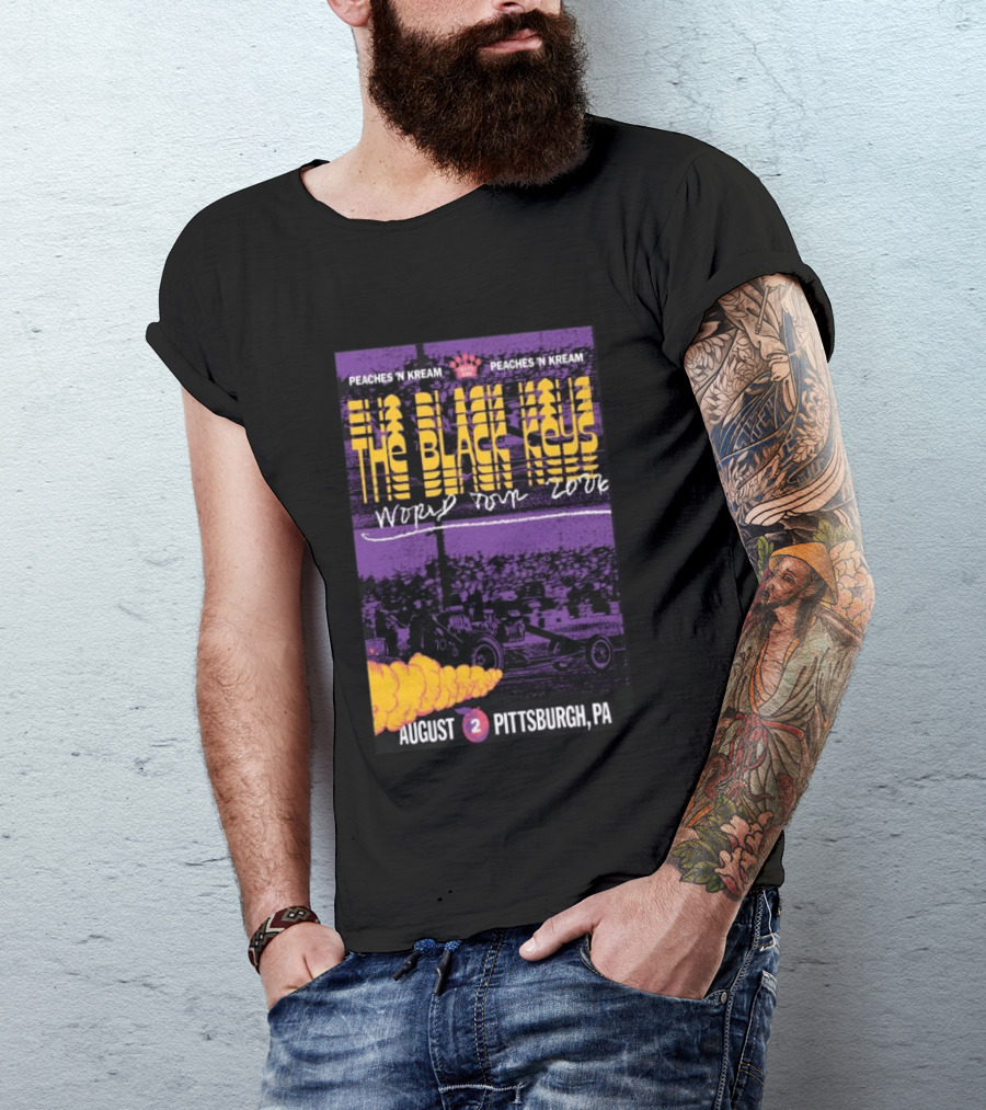 The Black Keys World Tour 2026 Peaches 'N Kream August Pittsburgh PA T-Shirt