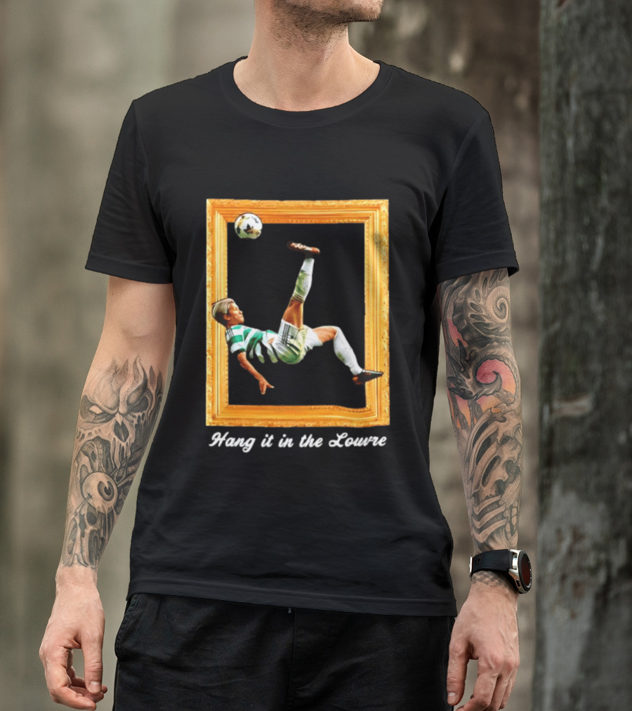 Kyogo Furuhashi Celtic FC Hang It In The Louvre Soccer Art футболка T-Shirt