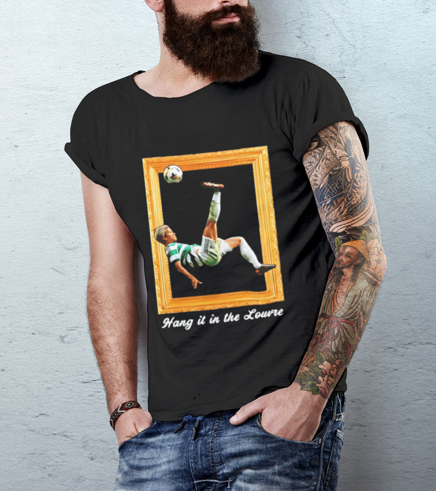 Kyogo Furuhashi Celtic FC Hang It In The Louvre Soccer Art футболка T-Shirt