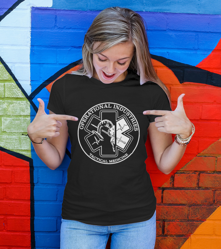 Operational Industries Tactical Medicine Star Of Life With Snake T-Shirt