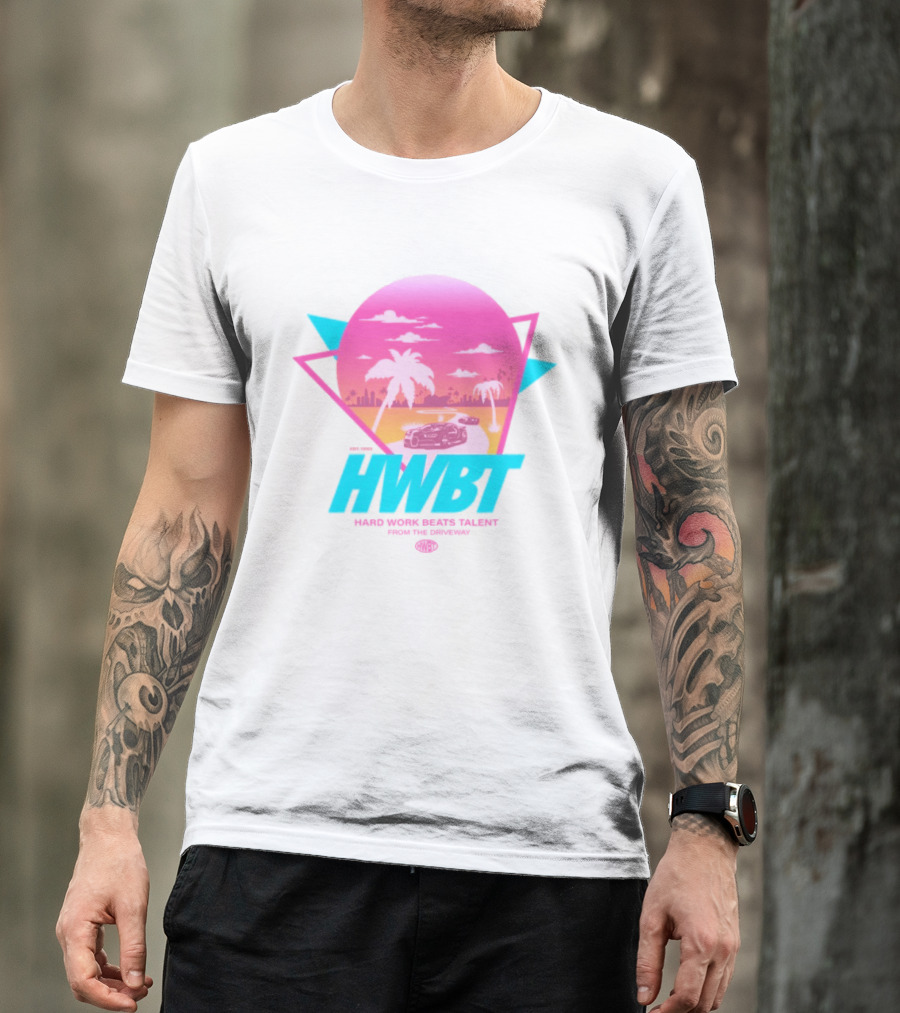 HWBT Miami Dreams Sunset Drive Neon T-Shirt
