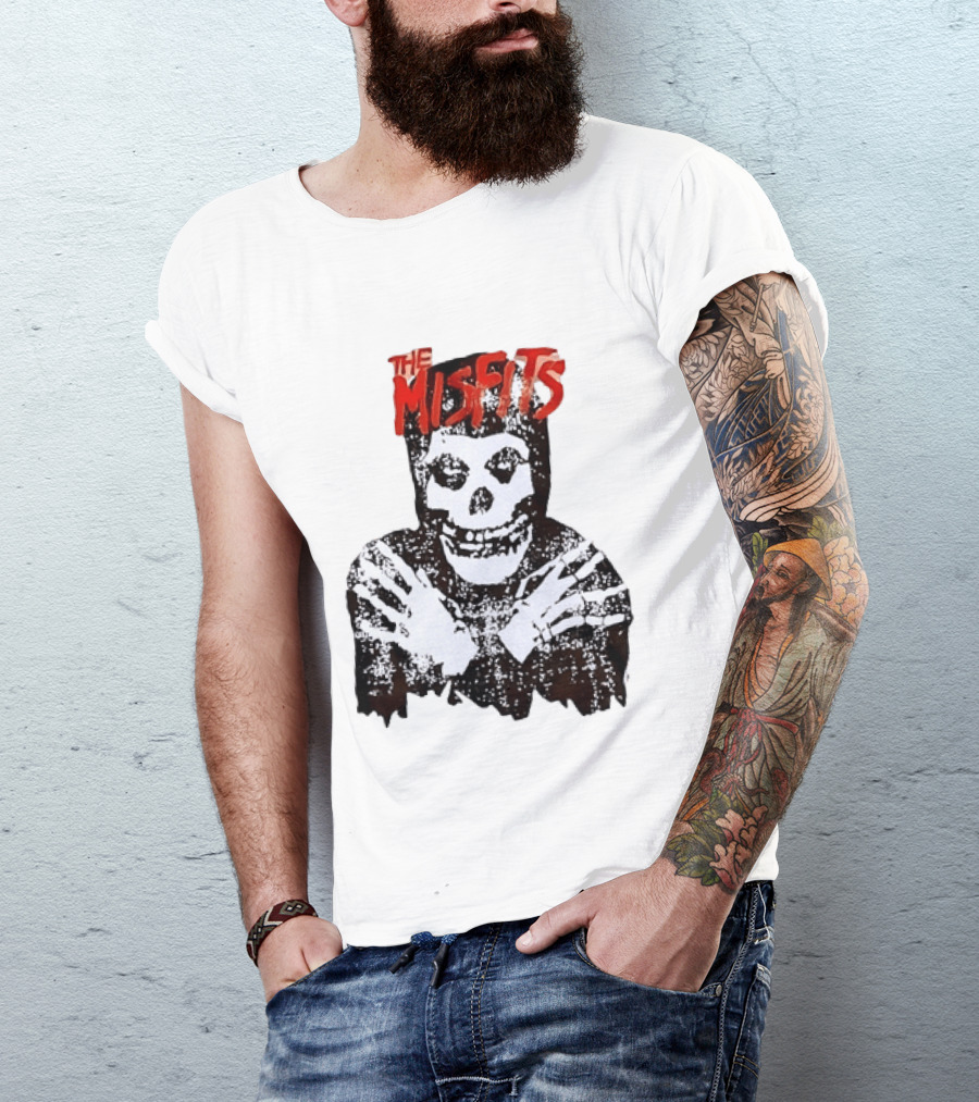 The Misfits Crimson Ghost Skull Punk Rock T-Shirt