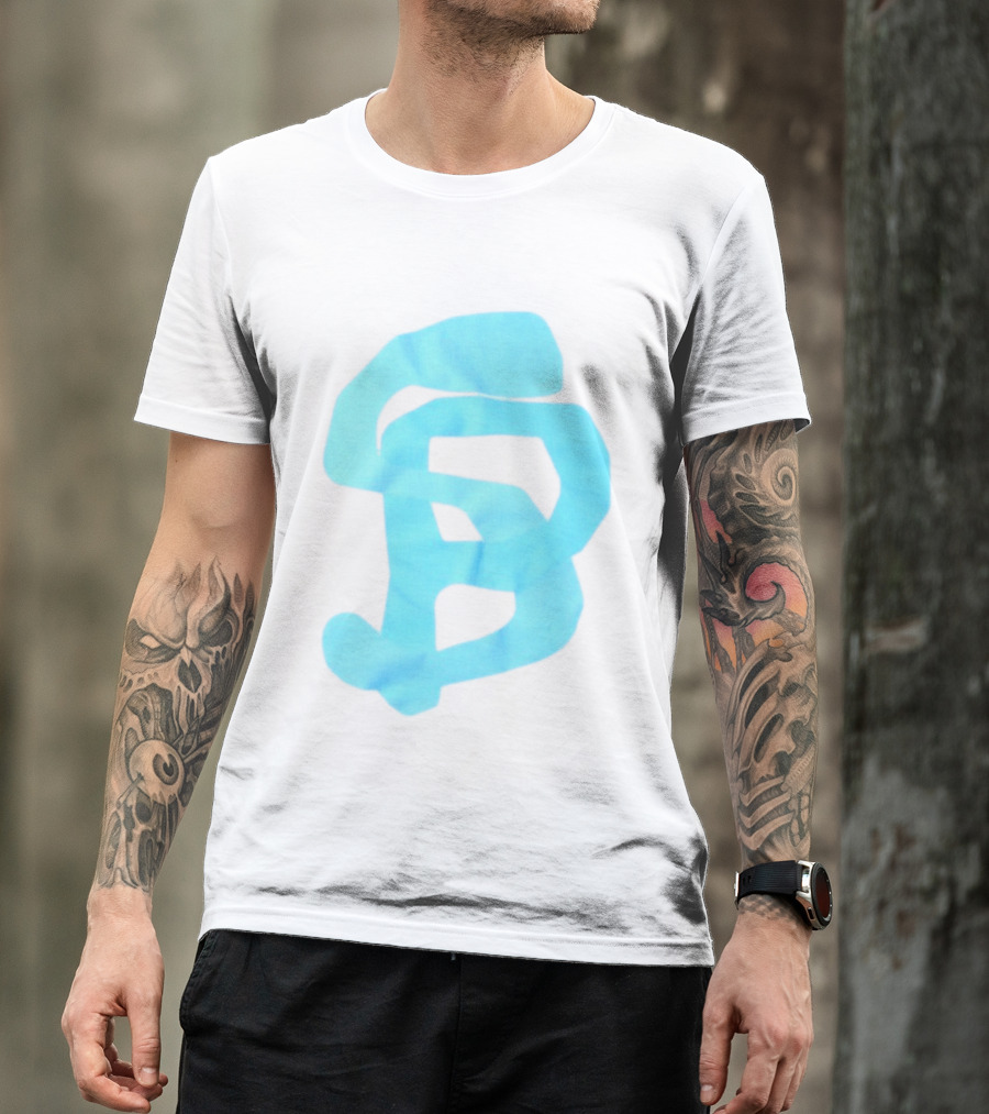 Wolee Store Classic Saintp Light Blue Monogram S P T-Shirt