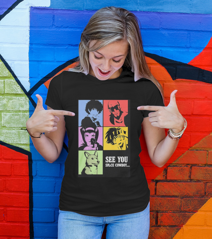 Cowboy Bebop See You Space Cowboy With Character Grid T-Shirt