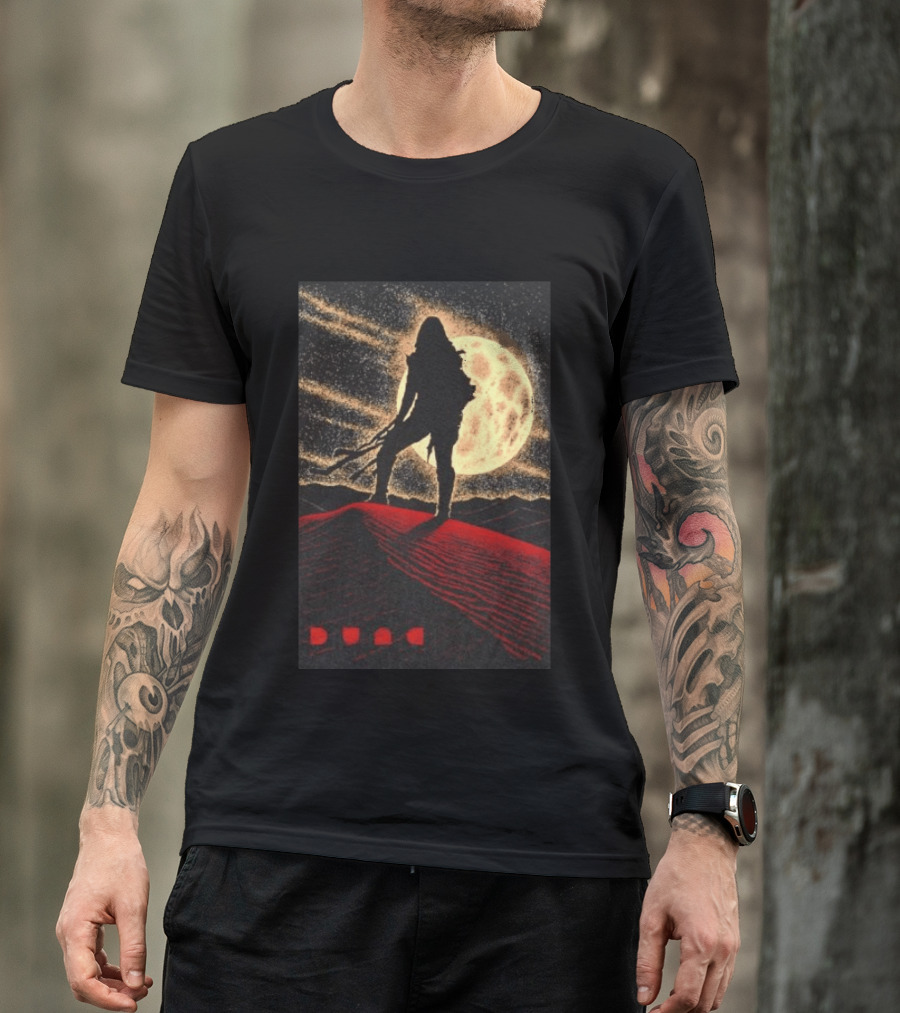 Paul Atreides Dune Arrakis Desert Moon Scene T-Shirt