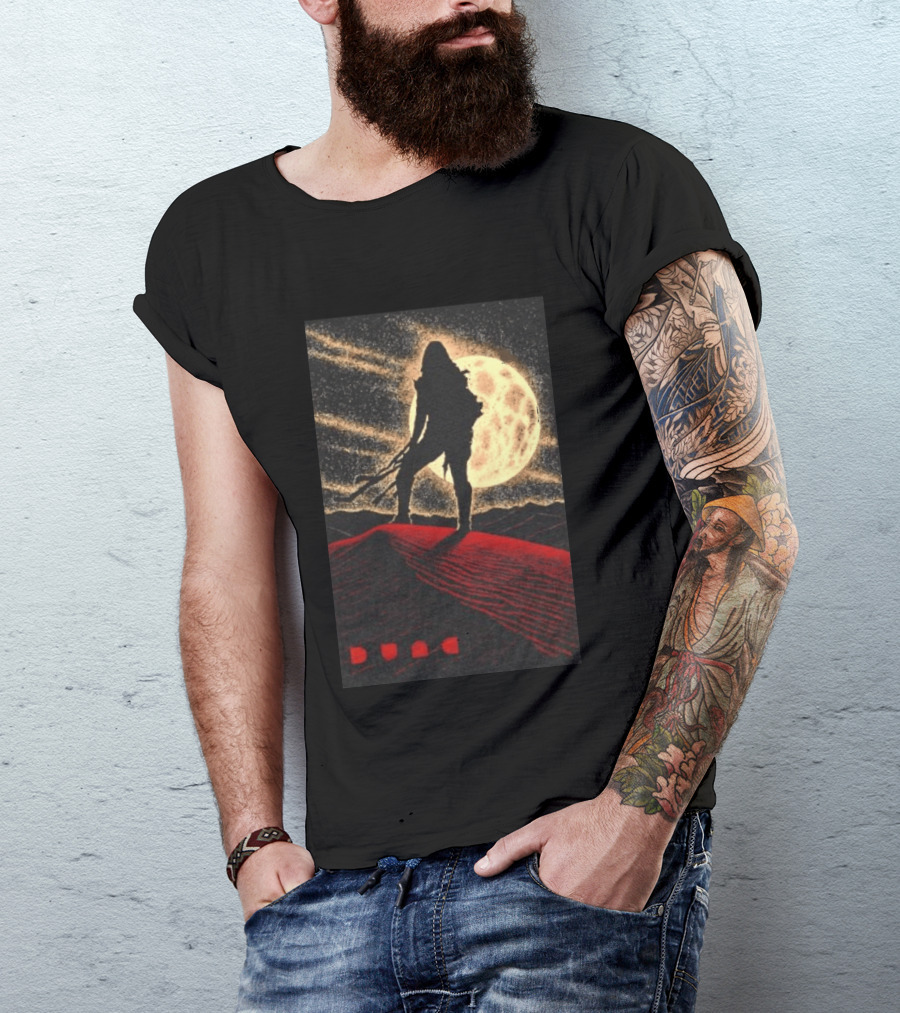 Paul Atreides Dune Arrakis Desert Moon Scene T-Shirt
