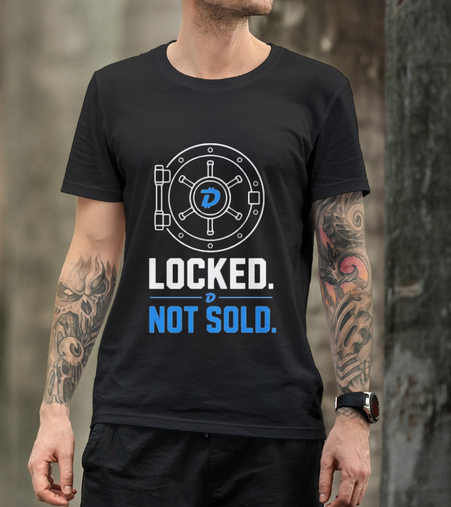 Digibyte Cryptocurrency Vault Locked Not Sold T-Shirt