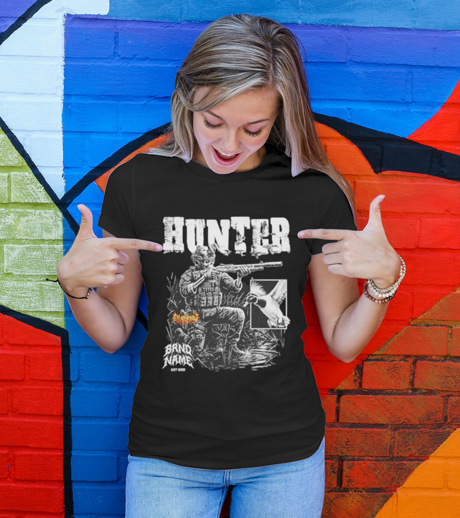 Skeleton Tactical Soldier Duck Hunting Hunter EST 2022 T-Shirt