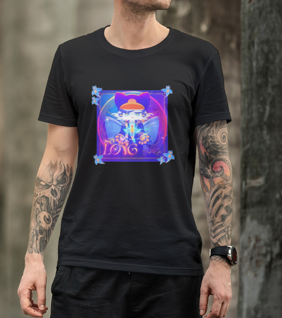 So Long YonKaGor Vibrant Anime Cat With Butterfly Aura T-Shirt