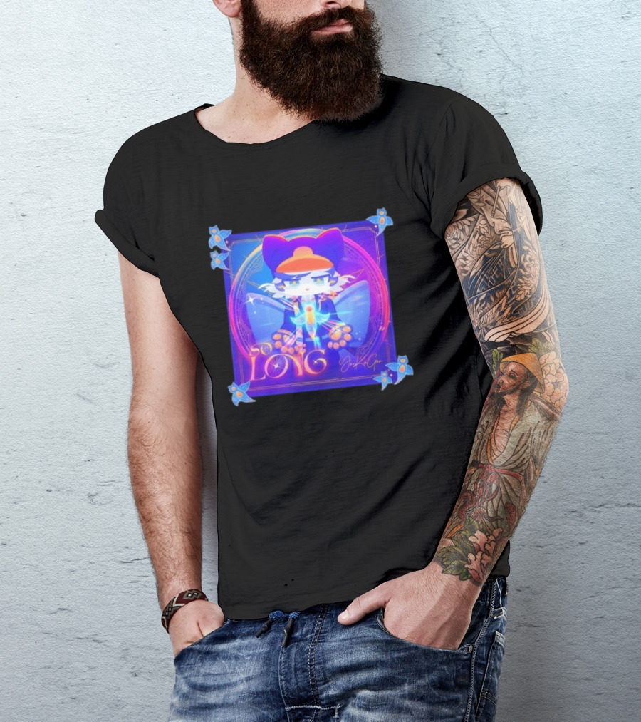 So Long YonKaGor Vibrant Anime Cat With Butterfly Aura T-Shirt