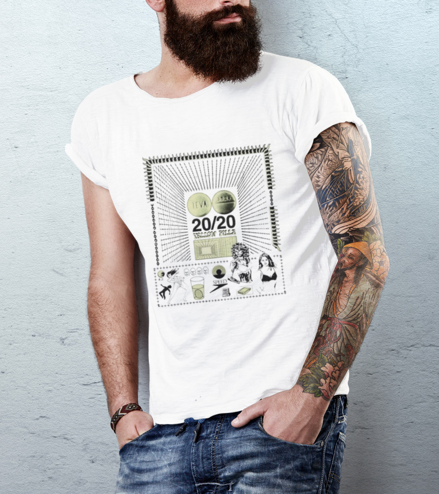 Teva 3526 20 20 Yellow Pills Speed RS Psychedelic T-Shirt