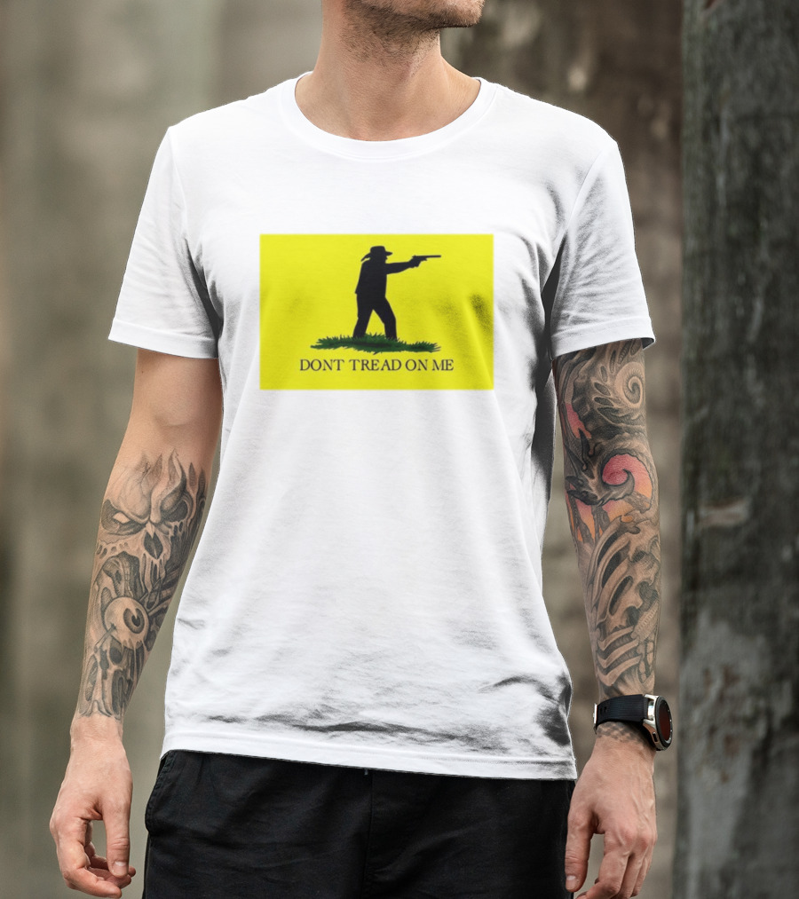 Jordan Salinas Don't Tread On Me Cowboy Silhouette Yellow T-Shirt