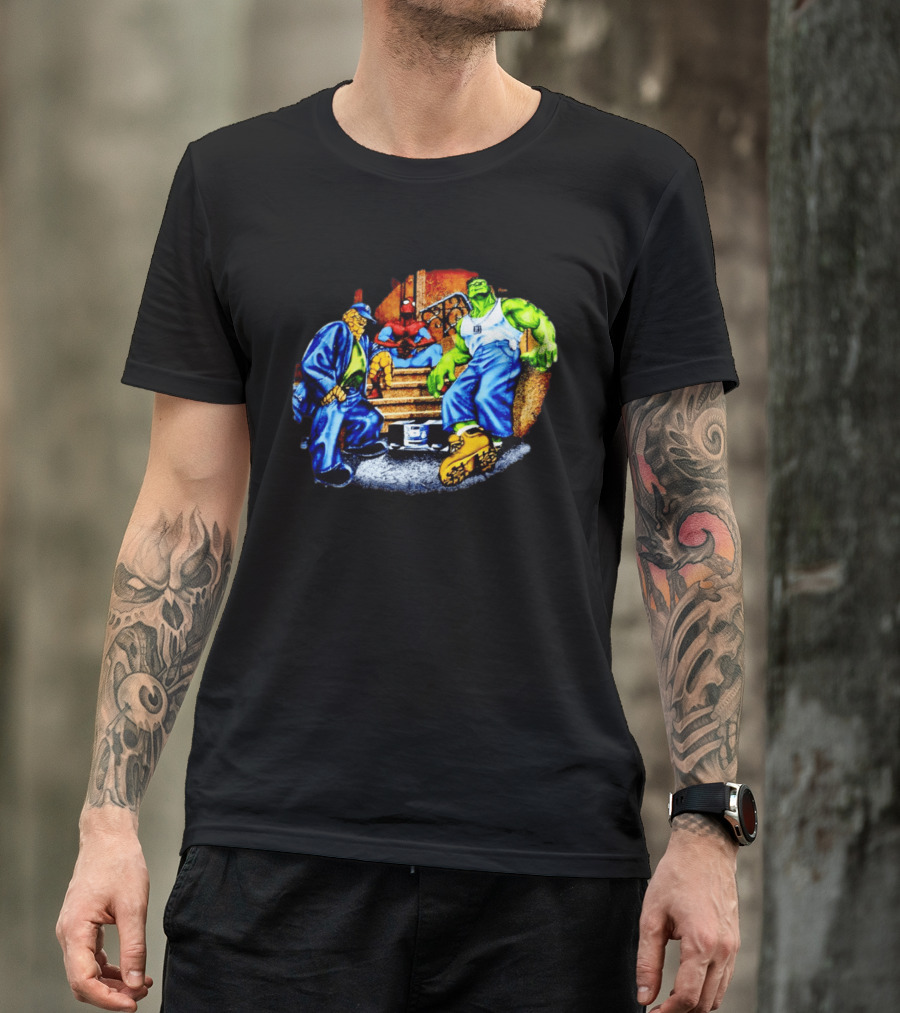 Marvel The Thing Spider Man Hulk Hip Hop T-Shirt