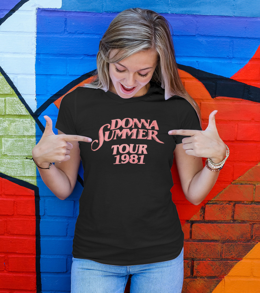 Donna Summer Tour 1981 Retro Disco Concert Memorabilia T-Shirt