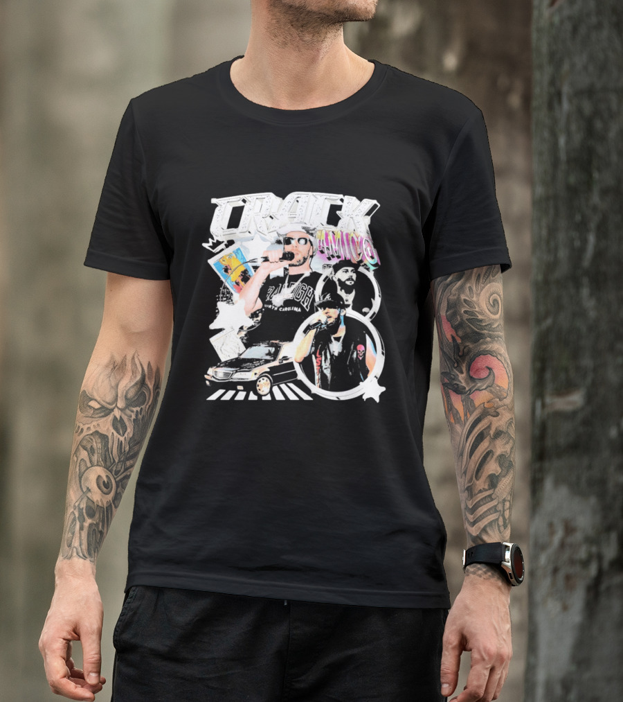 CRACK AMICO Raleigh North Carolina Hip Hop T-Shirt