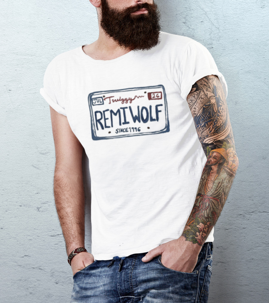 Remi Wolf Store License Plate December Twirl 227 California 2023 T-Shirt
